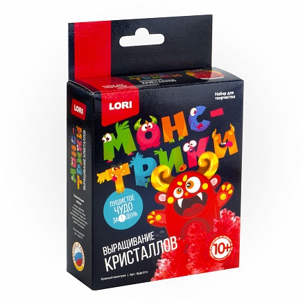 Набор из серии Выращивание кристаллов. Монстрики - Красный монстрик 