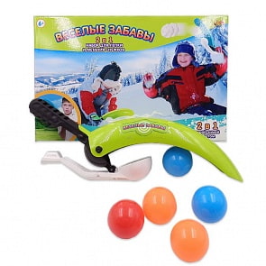 Набор для лепки и метания снежков - Веселые забавы, 2 в 1 (Abtoys, PT-00859)