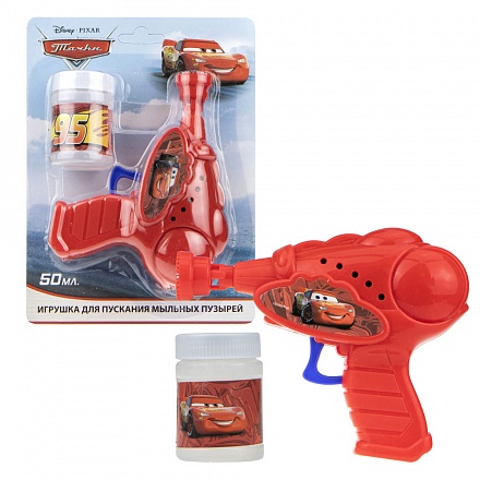 Пистолет механический с мыльными пузырями из серии Тачки 