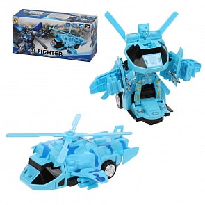 Трансформер Самолет-робот электронный, свет, звук (Наша игрушка, 8999)