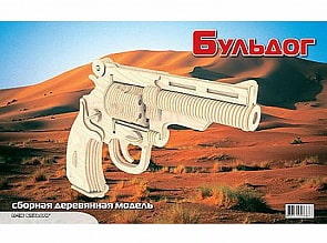 Модель деревянная сборная - Пистолет Бульдог (Wooden Toys, P116)
