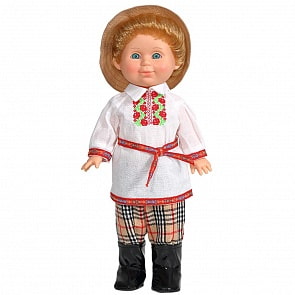 Кукла Митя в белорусском костюме, 34 см (Весна, В2884)