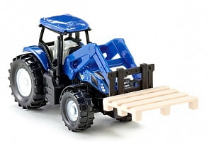 Игрушечная модель - Трактор-погрузчик с вилами для паллет (Siku, 1487)