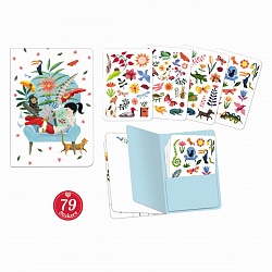 Папка с наклейками – Сара, 79 наклеек (Djeco, DD03576) - миниатюра