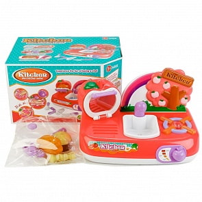 Игровой набор – Кухня с плитой и продуктами, свет и звук (ZY748577)