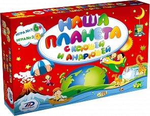 Игра настольная - Наша планета с Ксюшей и Андрюшей (ИнтерХит, 37406) 