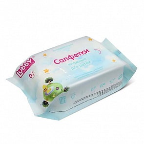 Салфетки влажные 100 штук, от 0 месяцев, нетканое полотно (Lubby, LUB_13711/28/7)