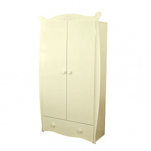 Шкаф детский Красная звезда С538, резьба №10 Птички, ваниль (Красная звезда, КЗ-С538 Э_ваниль)