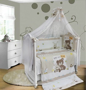 Комплект в кроватку - Amico, 7 предметов (Bombus, 5171)