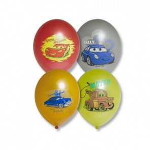 Шарик надувной Disney - Тачки 1 штука 3 цвета, 35 см (Belbal, 1103-0915sim)