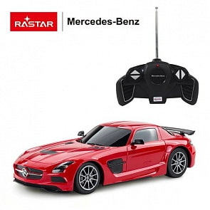 Машина р/у 1:18 - Mercedes-Benz SLS AMG, цвет красный (Rastar, 54100R)