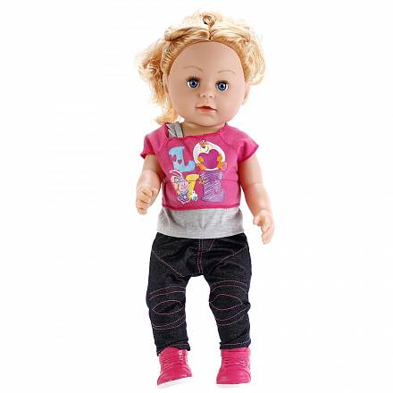 Интерактивная кукла с аксессуарами, 43 см, пьет, писает, звук 