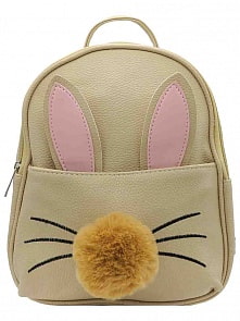 Рюкзак Зайчик с хвостиком и ушками, бежевый (Михи Михи, MM08129)