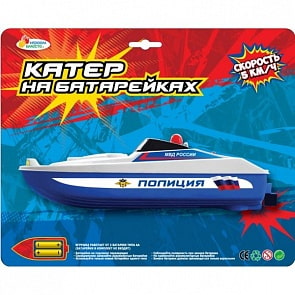 Катер «Полицейский патруль» со световыми эффектами (Играем вместе, V9005-Rsim)