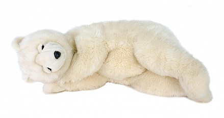 Мягкая игрушка - Белый медведь спящий, 75 см. 