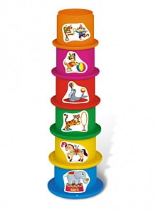 Пирамидка Цирк, 6 стаканчиков (Stellar, 01582-stell)