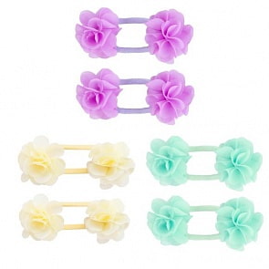 Набор резинок для волос - Весенний цветок, 2 штуки, текстиль (Mary Poppins, 455036)
