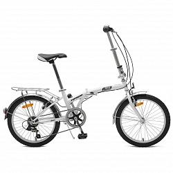 Складной двухколесный велосипед Eco, белый (Topgear, ВНС2085) - миниатюра