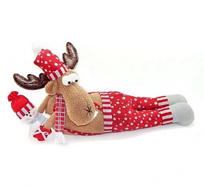 Кукла Олень-весельчак 66 х 30,5 см., красная (Новогодняя сказка, 972412)