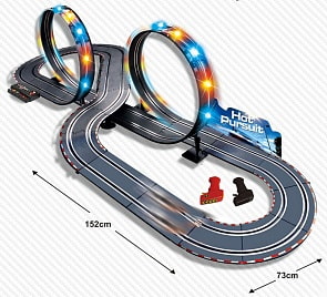 Автотрек с мертвыми петлями и световыми эффектами (YAKO, Y255387)