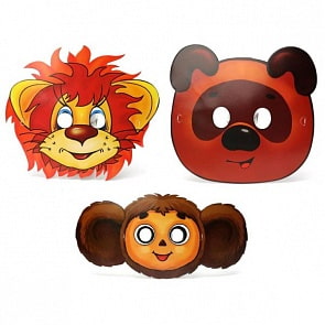 Набор из 6 масок дизайн «Союзмультфильм» (Веселый Праздник, MSC-SY01 (144)sim)