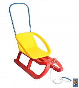 Санки детские "Торнадо-1", красный/желтый (RT, 2671RT)