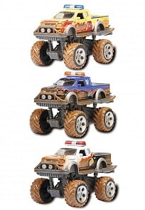 Внедорожник - Rally Monster из серии Имитация грязи, 15 см, 3 вида (Dickie Toys, 3742010)