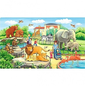 Пазл - Прогулка по зоопарку, 15 деталей (Ravensburger, R06116)