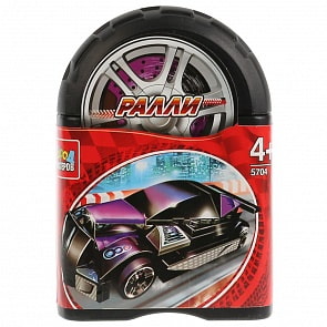 Конструктор из серии Ралли - Спорткар, 40 деталей, в банке (Город мастеров, 5704-BL)