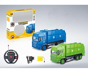 Мусоровоз на радиоуправлении, 2 вида, свет (666-184FA)