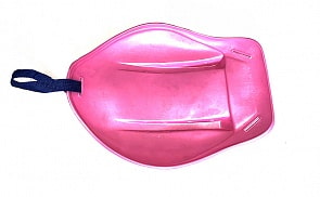 Cанки-ледянки Тяни-толкай с ручкой-ремнем, L-33, розовые (RT, 7596)