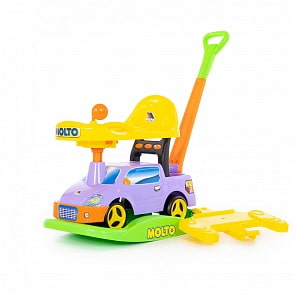 Автомобиль-каталка - Пикап многофункциональный №3, сиреневый (Полесье, 72078)