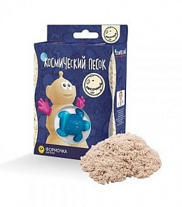Набор - Космический песок - Пластичный, песочный с формочкой, 0,15 кг (Волшебный мир, KP015S)