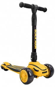 Самокат трёхколёсный Black Aqua S00461 светящиеся колёса, жёлтый (А.В.Т.Спорт, 7436RT)