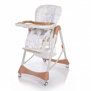 Детский стульчик для кормления Baby Care – Love Bear, коричневый (Baby Care, BCH668B_Brown)