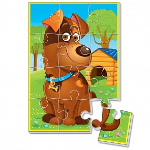 Мягкие пазлы А5 - Собачка (Vladi Toys, VT1103-53)