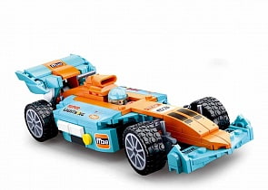 Конструктор - Гоночная машина с фигуркой, 221 деталь (Sluban, M38-B0763)