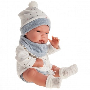 Кукла Альберт в голубом, 33 см (Antonio Juans Munecas, 6031)