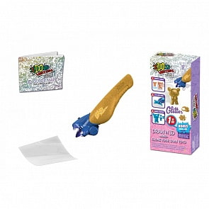 Ручка 3D – Вертикаль-Глиттер Формула 4D, 1 штука, золотая (Redwood, 176078)