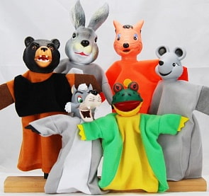 Кукольный театр - Теремок, 6 кукол (Жирафики, 68316)