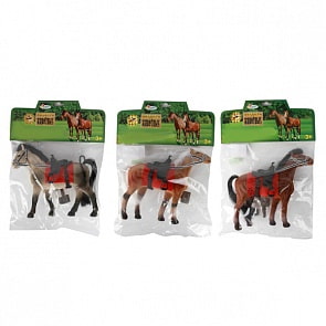 Лошадь с аксессуарами, флокированное покрытие (Играем вместе, 33/34/35Rsim)