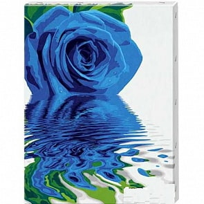 Раскраска Синяя роза (холст) (Shipper, 9290513)