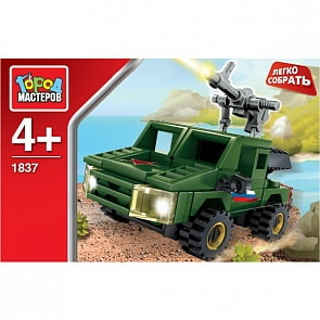 Конструктор Город Мастеров, Легко собрать - Армейский джип (Город Мастеров, KK-1849-Rsim)