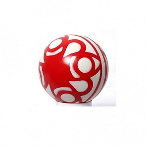 Мяч, 10 см лакированный с узором (Чебоксарский Завод, с-30ЛПв)