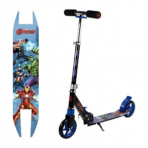 Самокат 2-х колесный складной Marvel – Мстители, колеса PU 145 мм (1Toy, Т17018)