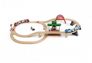 Железная дорога 2-уровневая с вокзалом, 42 элемента (Brio, 33512)