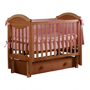 Детская кровать Лель АБ 23.3 маятник продольный, орех (Лель, LIEL-АБ 23.3_орех)
