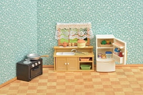 Набор Sylvanian Families - кухня и холодильник (Epoch, 5289)