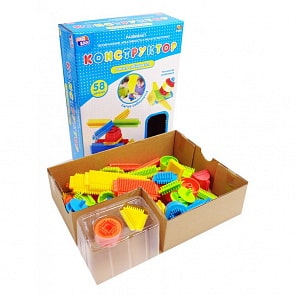 Конструктор с щетинками из серии Кид Блок, 58 деталей (ABtoys, PT-00857)