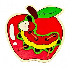 Шнуровка-игра Яблоко (Mapacha, 76513)